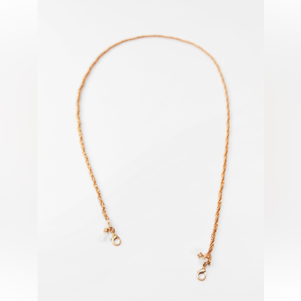Zara GLASSES CORD. Golden. New with Tags.
